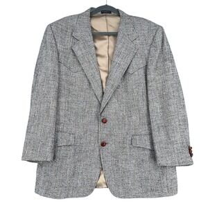 Luskey's Vintage Menswear Sport Coat Blazer Plaid Two Button Made‎ USA XL
